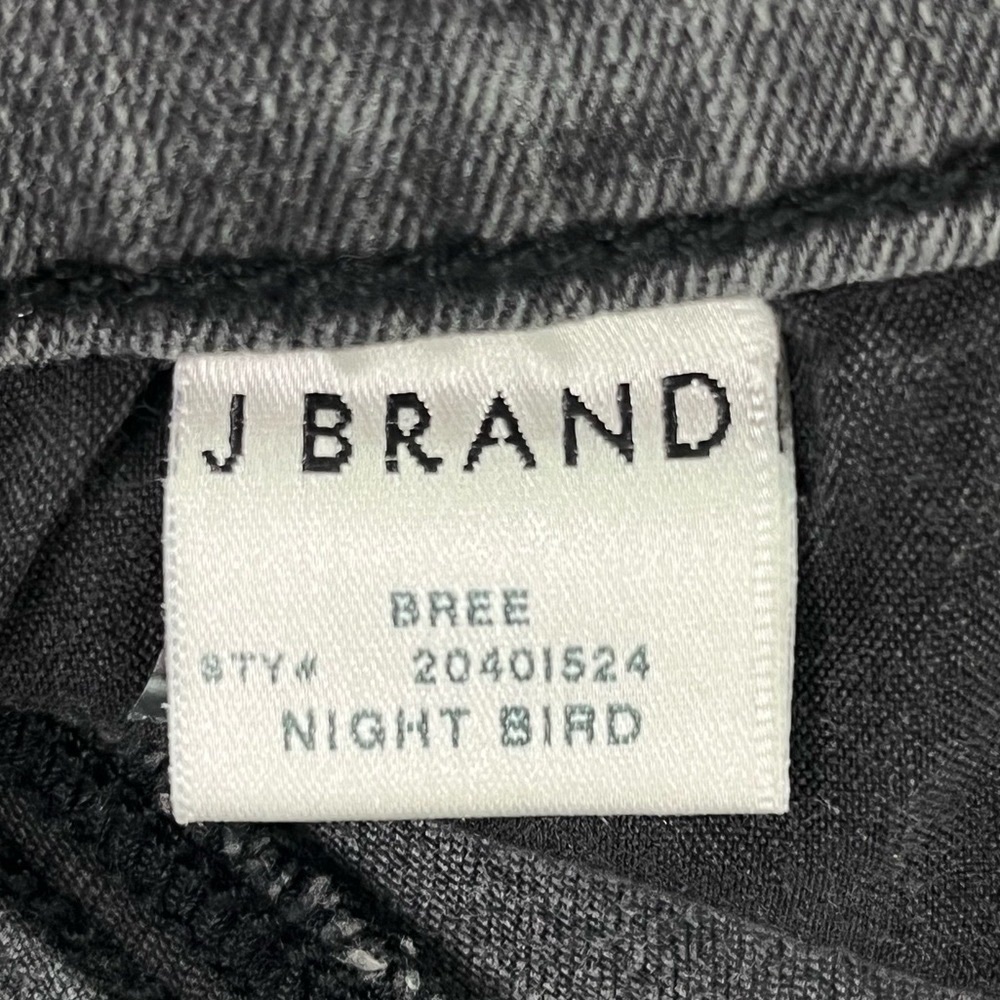 SOLD! J Brand Bree Cropped Skinny Ankle Jeans in Nightbird Faded Black Wash - Picture 10 of 12